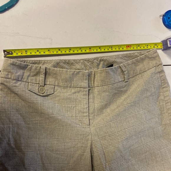 New York & Company Cropped Trouser Pant Capri plaid women’s size 6 - Picture 8 of 11